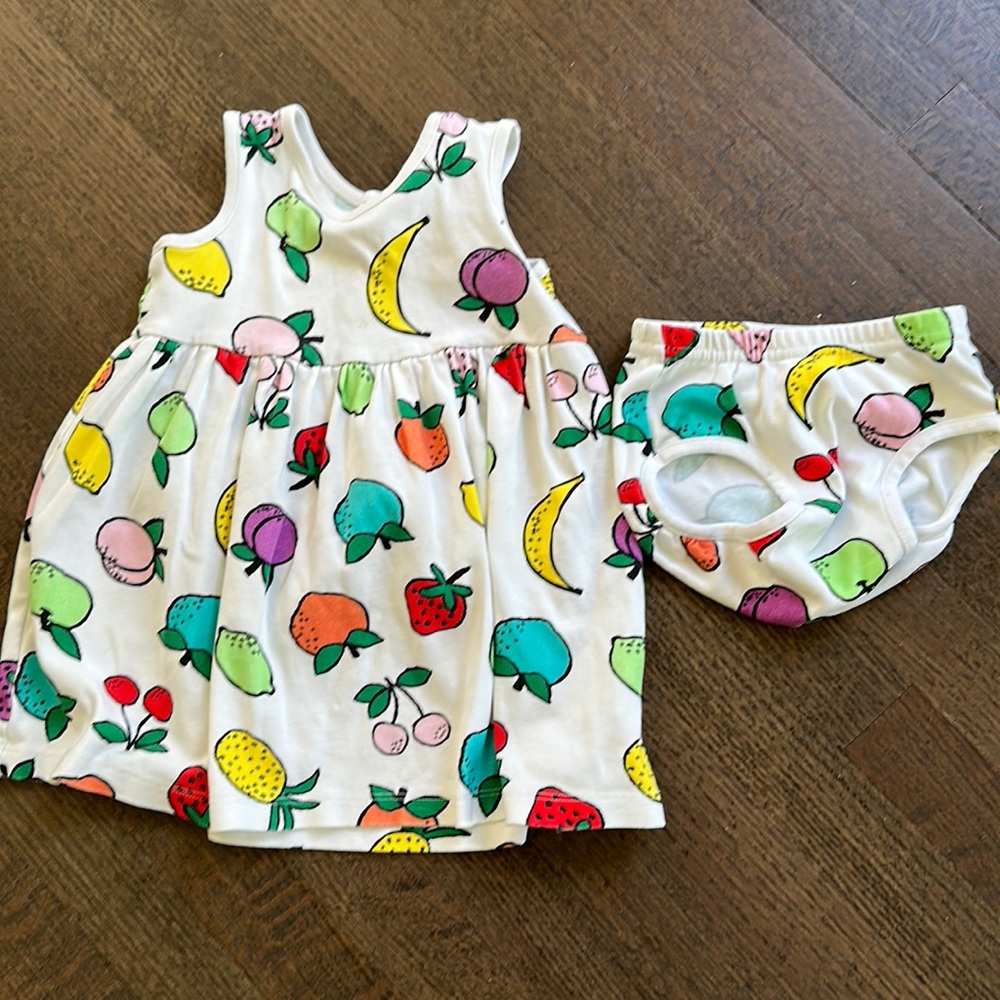 Hanna Andersson Fruit print tank dress
